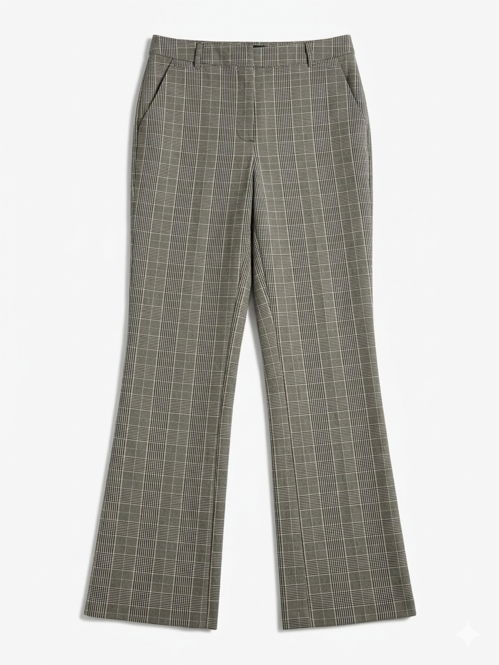 Neutral Plaid Skirt with Beige and Brown Tones